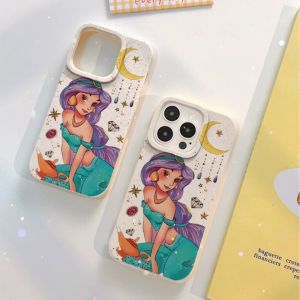 Disney Princess phone case for iPhone 15/14/13/12/11 Pro Max XS Max XR X 13/12 Mini 15/14/6/7/8 Plus Aladdin Princess