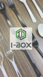 iBOX 24PCS Disposable Spoon and Fork Premium Plastic Hard Spoon or Fork