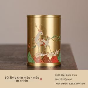 ZHANGXIAOFENG | Giá Đựng Bút Đồng Thau Nine-Deer Quà Tặng