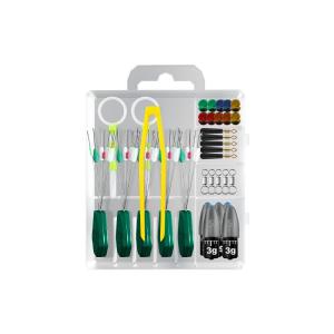 HISTAR | Hastar Fishing Accessories Kit Far Casting Space Bean Lead Skin Cotton Line Knot Slip Float Slippery Pole Road Fishing Group