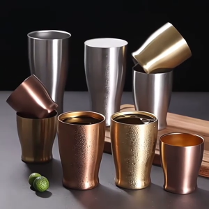 Cốc 2 lớp bằng inox 304 dùng uống trà cà phê đa năng có nhiều màu cho khách lựa chọn (580ml)