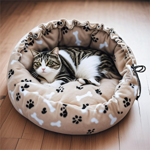 Creative Soft Warm Pet Bed Nest Dual-Use Adjustable Drawstring Pet Nest Bed Pet Cushion For Cats Puppies Pet Supplies