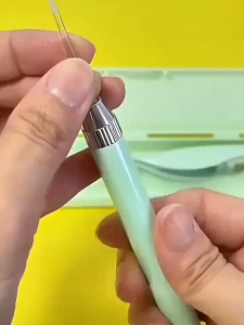 4 Pcs Set Baby Ear Cleaning Tools Luminous Ear Spoon With Magnifying Glass Kids Earwax Remover green