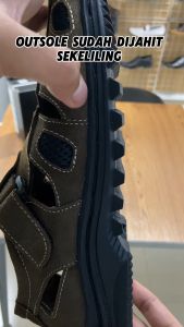 Sepatu Sendal Pria Casual Kulit Closed Toe Like Fisherman Sendal Forda 305