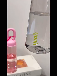 MD-C1369 Botol Minum Transparan 500ML Tumbler Olahraga Lucu Portable BPA Free / Tempat Air Minum