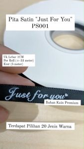 ECER 5METER Pita Satin 1cm (Just For You) - Pita kerajinan PS001
