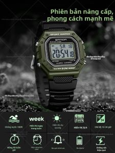 GeorgCount | Đồng Hồ Số Vuông Thể Thao Ngoài Trời Dành Cho Học Sinh Huấn Luyện Quân Sự