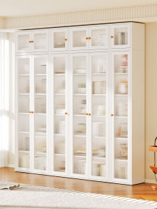 Dustproof Glass Door Iron Bookcase
