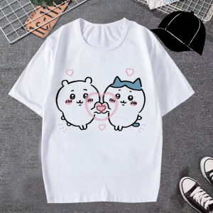 Giicawa Chiikawa Derivative Short Sleeves Men and Women T-Shirt Cartoon Usatch Student Tops Childrens Half Sleeve Trendy T