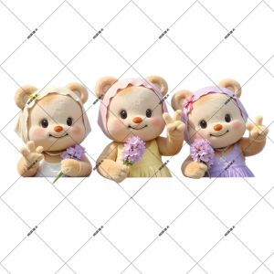 Miếng Dán Trang Trí Chống Thấm Nước Hình Gấu Hoạt Hình Sáng Tạo Miếng Dán Kính Cửa Sổ Xe Máy Miếng Dán Hành Lý Miếng Dán Hộp Máy Tính