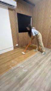 วอลเปเปอร์ติดพื้น รวมลาย กันน้ำ หนา กันลื่น มีกาวในตัว ติดง่าย ติดได้หลายปี ฟรีแผ่นรีด สติกเกอร์ติดพื้น วอลเปเปอร์ติดผนัง สติกเกอร์ติดผนัง Wallpaper Sticker PVC