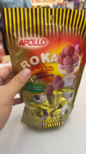 15 pcs Apollo Roka Wafer Bola Bersalut Coklat Kacang Halal