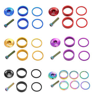 OUO MTB Bicycle Stem Top Cap Headset Cover Spacers Kit Front Fork Ring Spacer