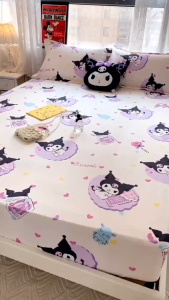 DREAMLUX 1800Tc Ice Silk Bedsheet With Comforter Super King 7in1 | Set Cadar Sejuk Cool Bedding 冰丝床单