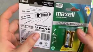 Pin điều  khiển AAA Maxell alkaline LR03 vỉ 2 viên CHÍNH HÃNG Pin  - VPP Bảo An