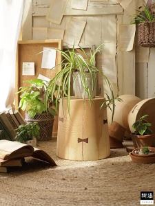YANPU | Multipurpose Rustic Wood Stump Stool
