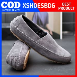 Sepatu Slip On Pria Sepatu Pria Casual Formal Hitam Kulit Syintetic Kerja Kuliah Kondangan