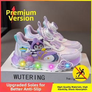 KUOBURENSHENG | Anti-Slip Light-Up Water-Resistant Girls Casual Shoes