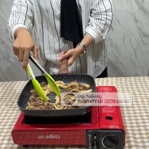 Niko Kompor Gas Camping BBQ Outdoor 1 Tungku Portable Stove 2 In 1