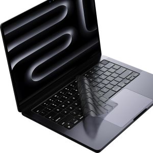 for 2023 2024 Macbook Air M1 M2 M3 invisible keyboard Cover Black Crystal Ultra Thin Soft Film Pro 14 16 inch air 15 A3113 A3114 A2992 A2918 A2991 A2337 A2338 laptop Accessories