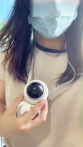 พร้อมส่งของแท้ พัดลมUSB ขนาดเล็ก พร้อมสายคล้องคอ พัดลมนักบินอวกาศ AO04