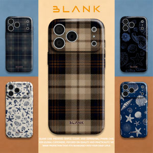 Navy Plaid Texture For iPhone 17 16 15 14 13 12 Pro Max Slim Shockproof Cover for iPhone Air Case Blank