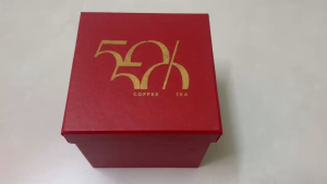 Hộp quà tặng ly sứ 50/50 Coffee