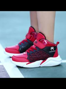 Brand Children Cartoon Spider Sports Shoes Boys Comfortable Sports Shoes Outdoor Non-Slip Lightweight Casual Basketball Shoes