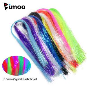1/69" 0.4mm UV Ice Wing Flat Tinsel Crystal Grizzly Barred Flashabou Fly Tying Materials for Streamers Nymphs Jigs