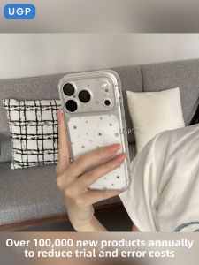 UGP | Transparent Star Decoration Thin Full Lens Protection Phone Case for 17 Pro Max