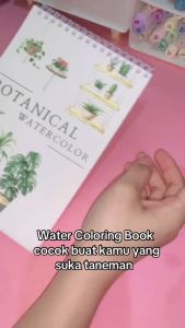 Buku Sketsa Lukis Cat Air A4 A5: Botanical Watercolor Book untuk Remaja & Dewasa