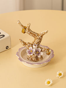 ชั้นวางเครื่องประดับเซรามิก ชั้นวางของ ชั้นวางแหวน สร้อยข้อมือ สร้อยคอ ชั้นวางของสวยงาม ชั้นวางของในห้องนอน ชั้นวางของแบบเก็บของ