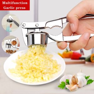 On Sale: Stainless Steel Garlic Press Rocker - Professional Grade Garlic Mincer Crusher and Garlic Presser