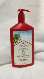 Old Spice Fiji Sniffworthy Lotion Lightweight Moisturizer Body Face Hands 24/7 Hydration Long Lasting Scent Palm Tree 473ml
