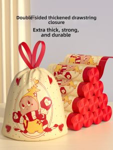 ReeDoon | Durable Easy-Tie Cartoon Star Person Extra Thick Garbage Bags