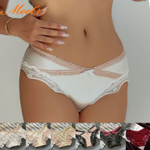 Đồ Lót Nữ Gợi Cảm Bằng Satin Ren Pháp Liền Mạch Lưới Trong Suốt Kiểu Tam Giác Chất Liệu Lụa Đá Thoáng Khí Cạp Thấp Kiểu Dây G.