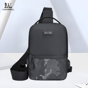 LouisWill Mens Chest Bag Cross-Body Bag Camouflage Bag Waterproof Shoulder Bag Sports Bag Large Capacity Casual Bag Messenger Bag Outdoor Fitness Bag Travel Bag Business Bag For Men