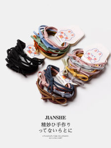 6 Pack ~ Color Basic Knotted Rubber Band Headband Female Minimalist Highly Elastic Hair Rope Tie Height Ponytail Hair Ring Headdress