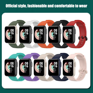Sport Strap for Xiaomi Mi Watch Lite 1/2 Smart Watch Replacement Band Soft Silicone Watchband Women Men Waterproof Wristbands for Xiaomi Redmi Watch 1/2
