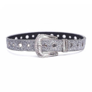 JIFANPAUL | Retro Y2K Punk Silver White Beaded Belt
