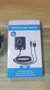 AUX Car Adapter With Bluetooth 6.0 FM Dual Mics Noise Cancellation  USB AUX Bluetooth Receiver For Car Music Hands Free Calls