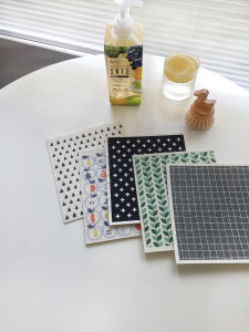 Nordic Style Wood Pulp Cotton Cloth Cute Kitchen Dishcloth Non-Falling Fiber Absorbent Dish Towel Household Cleaning Tool