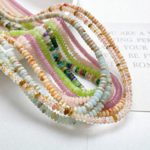 Natural Stone Synthetic Flat round Beads Abacus Beads Loose Beads Handmade Diy Bracelet Necklace Earring Jewelry Materials