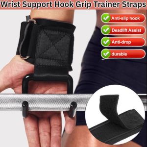 Wrist Support Hook Grip Hook Trainer Straps Pull-Ups Power Lifting Grips Fitness Wrist Support With Hooks