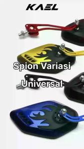 Spion Set Variasi Koso Api 2 Universal Honda Suzuki Yamaha Sepion Kaca Mirror Cermin Kanan Kiri Merah Biru Emas Karbon