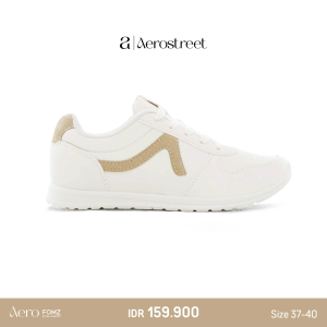 Aerostreet 37-40 Almond Natural Beige - Sepatu Sneakers Wanita