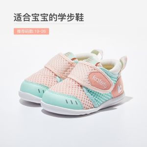 Carters Rabbit Baby Walker Shoes Girls Spring Summer Casual Lace-Up Leather Upper Rubber Sole Anti-Slip Lightweight Shoes