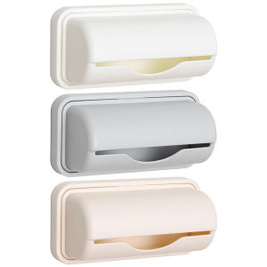 【New Arrival】 Household Garbage Bag Dispenser Plastic Roll Trash Bag Dispenser Wall-Mounted Versatile for Kitchen Bathroom Bedroom