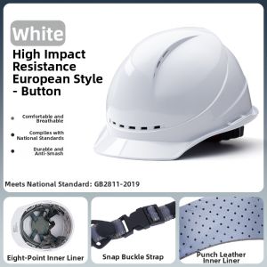 SHOUDUN | Construction Safety Helmet White Custom Printing