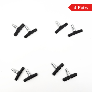 2/4/10 Pairs MTB V-Brake Holder Shoes Rubber Block 60mm Anti-Slip Low Noise Wear-Resistant Thickened All Weathers
